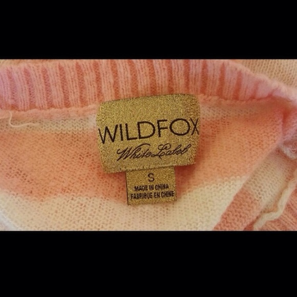 WILDFOX white label pink sequin heart sweater - Picture 3 of 3