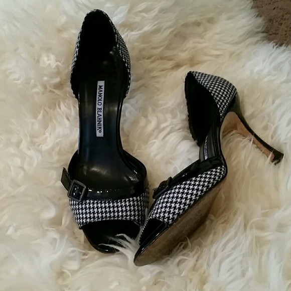 SUNDAY SALE! Houndstooth Authentic Manolo Blahnik