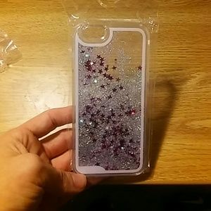 New! IPhone 6 pink/silver waterfall case