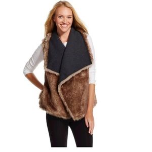 Faux Fur Vest Brown - Mossimo Supply Co.