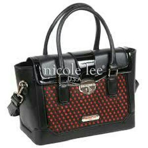 DEMPSI TWOTONED PERFORATED SATCHEL