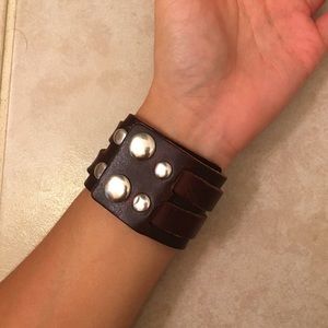 Yik Fung leather cuff