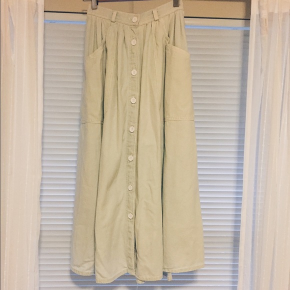 American Apparel High-Waisted Denim Skirt