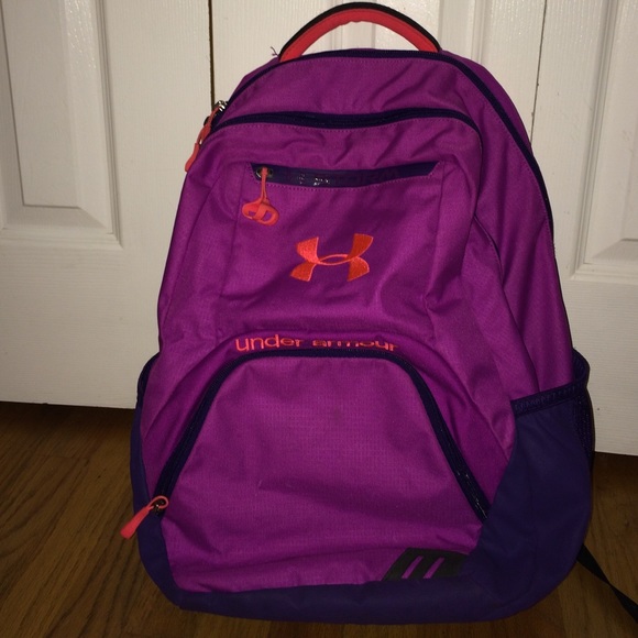 purple Under Armor backpack