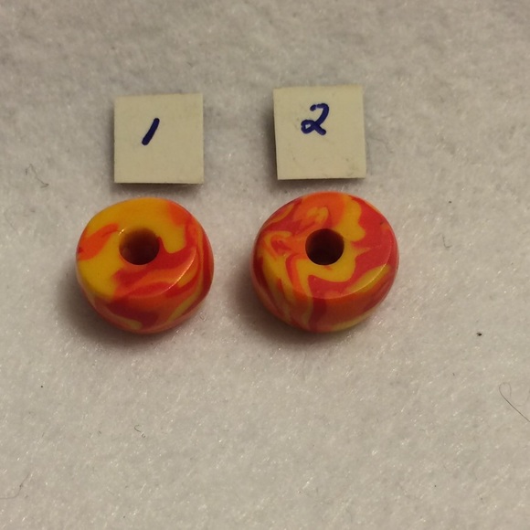 OOAK Handmade Flames Bangle Bead