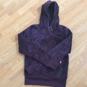 authentic North face plush pullover hoodie XS