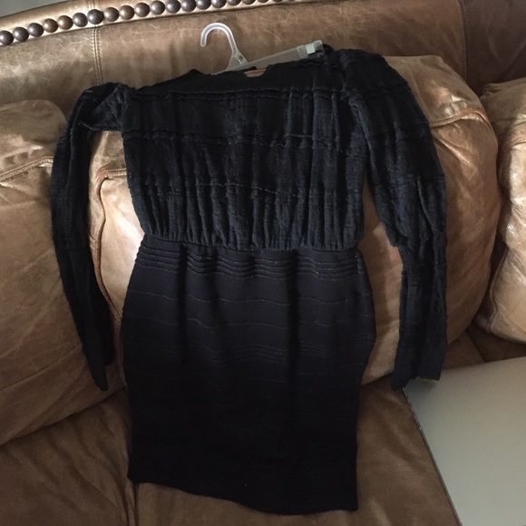 Black lace dress