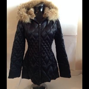 Quilted Jacket with fur lined Hood