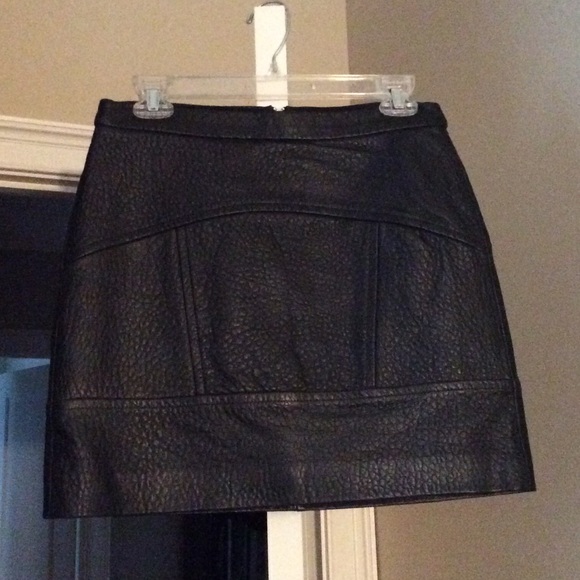 Madewell Leather Skirt - Picture 2 of 4