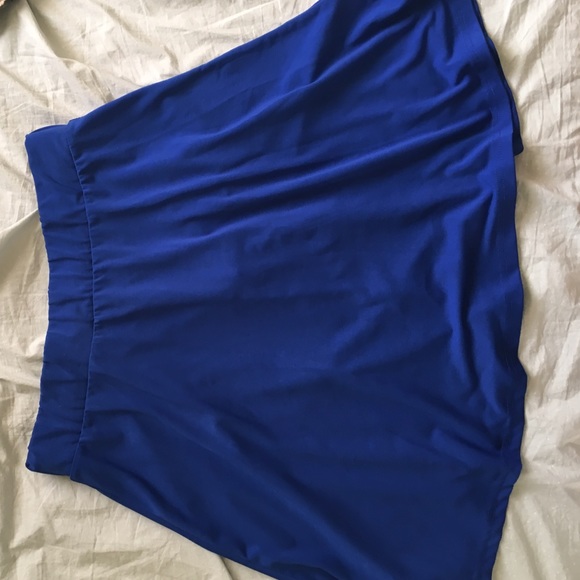 Blue a line skirt.