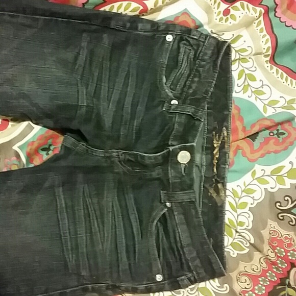 Seven Dark Denim Slim Straight Jeans Sz. 27 - Picture 3 of 4