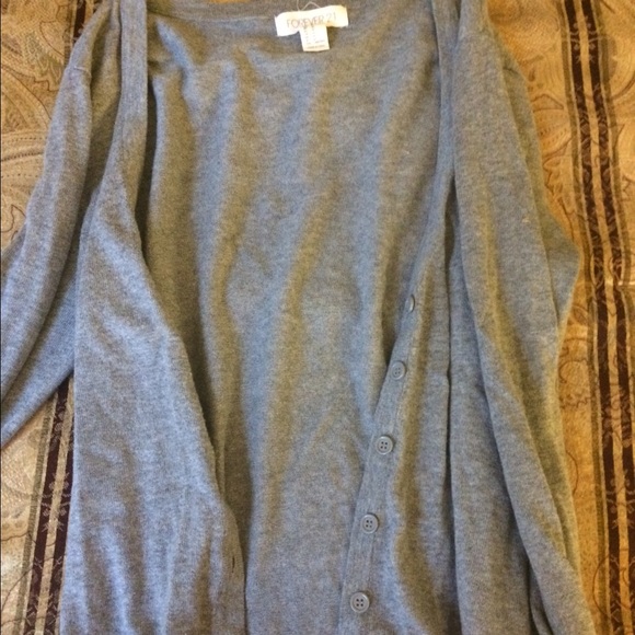 Forever 21 long sleeve button down cardigan