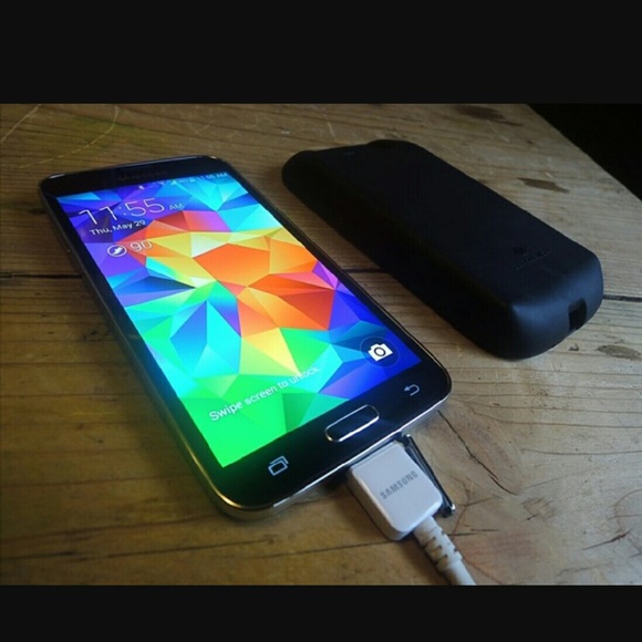 Samsung S5 VERIZON & Mophie Case Perfect condition