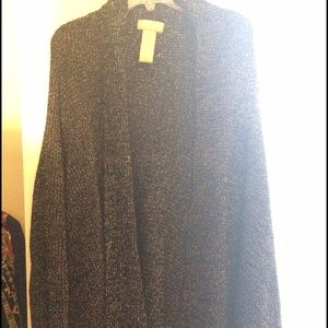 Heavy super long sweater like cardigan
