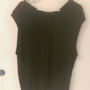 Black tulip back top