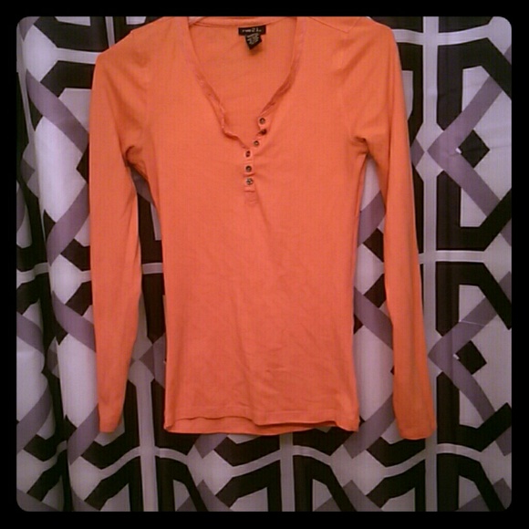 Orange Long Sleeve Shirt