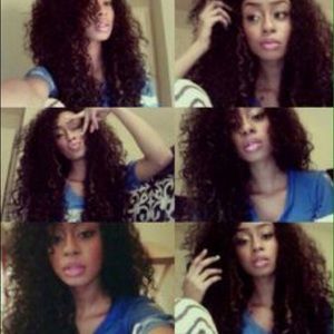 Curly hair half wig