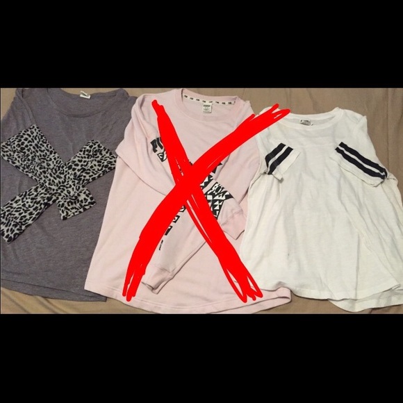 VS PINK SHIRT BUNDLE SET OF 2!