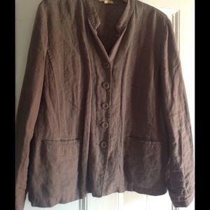 Eileen Fisher Linen Blazer Jacket