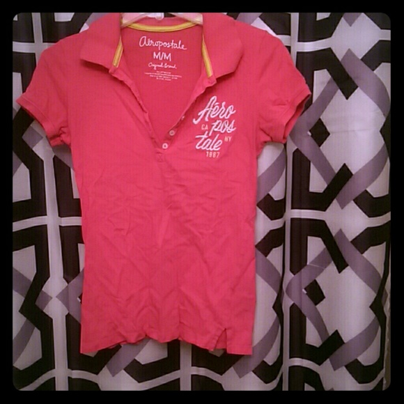 Pink Aeropostale Polo Shirt