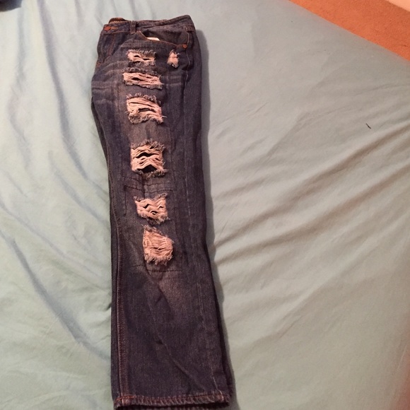 Ripped Rue 21 jeans.