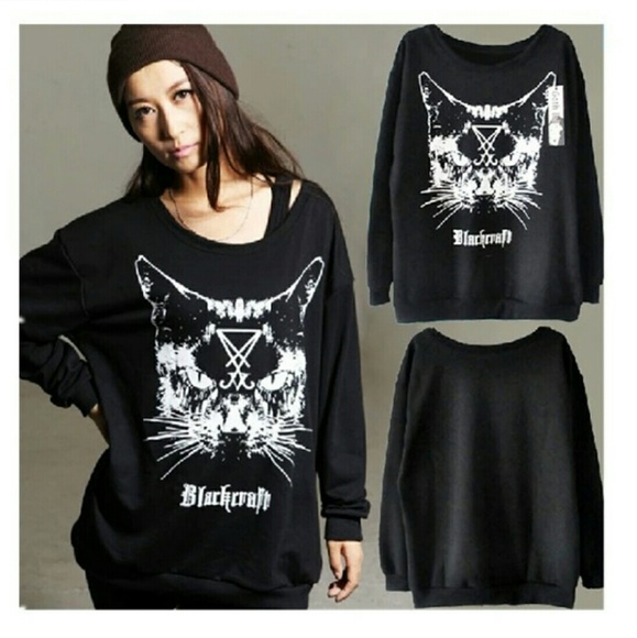 Black Cat Sweatshirt