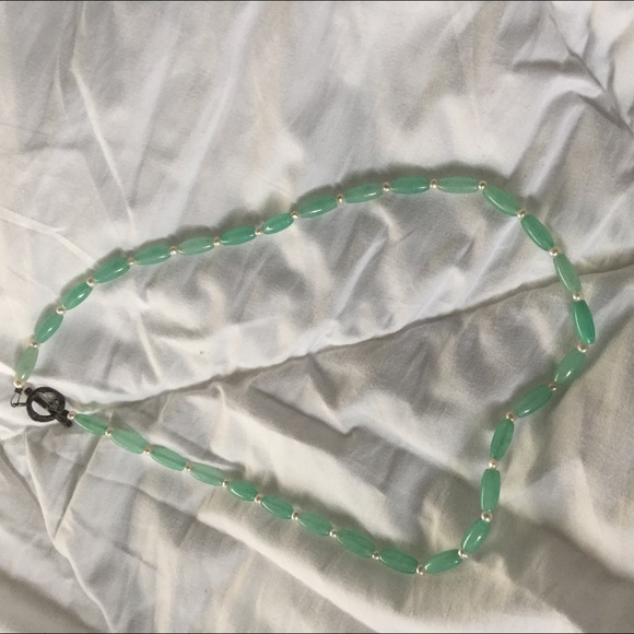Handmade aquamarine necklace