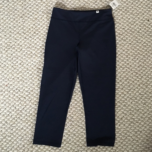 Abercrombie crop leggings (navy)