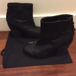 rag & bone classic Newberry black leather boots