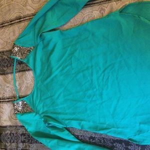 Gianni bini blouse with shoulder designs