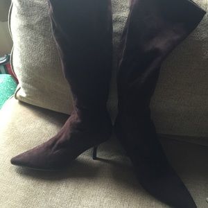 Brown Suede long boots. Barely worn.