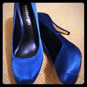 Royal blue steve madden 3in heels