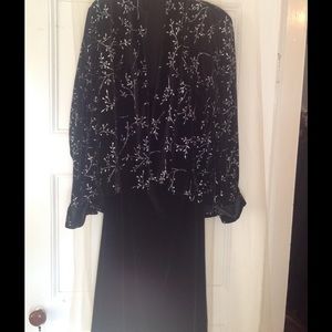 Velvet Formal jacket and skirt