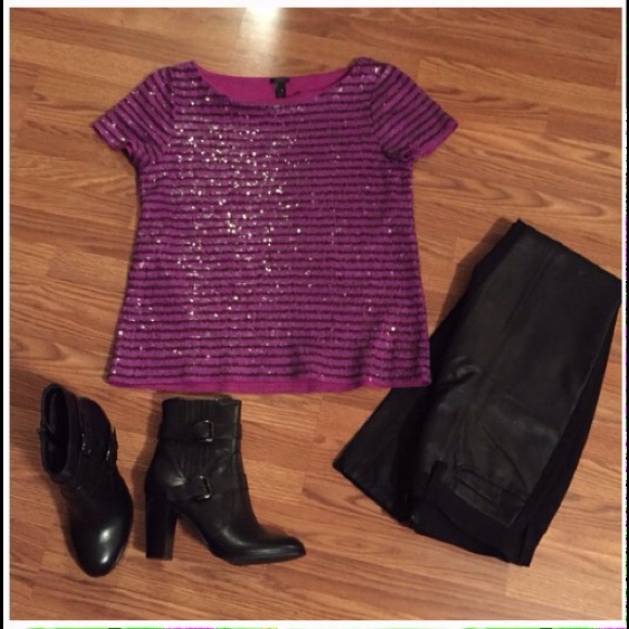 Sequin J Crew T-shirt - Picture 4 of 4