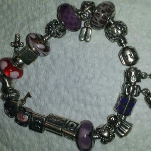 Pandora bracelet and charms