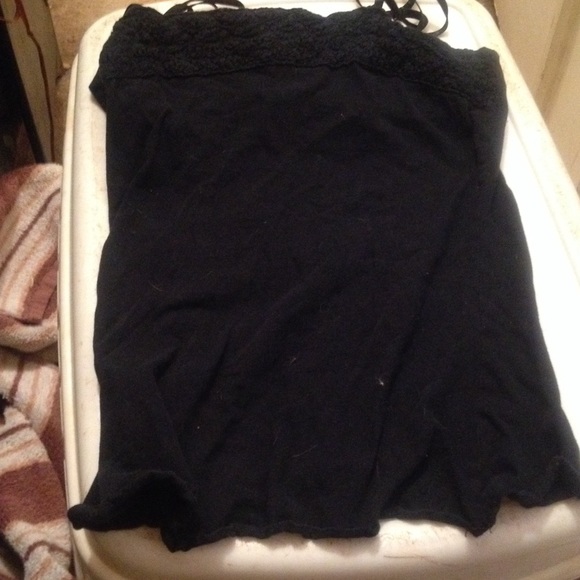 Black tank top