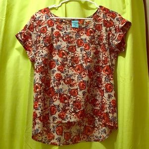 Floral shirt women's M