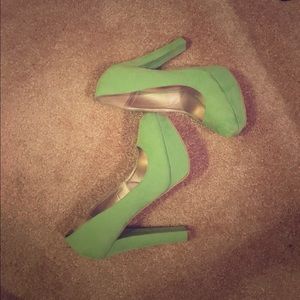 Lime green heels