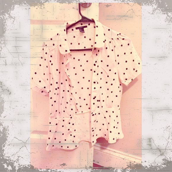 Forever 21 Button-down Peplum Too, size small