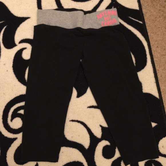 Pink yoga crops