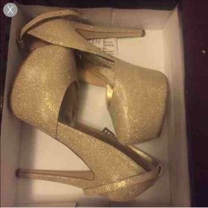 Gold heels