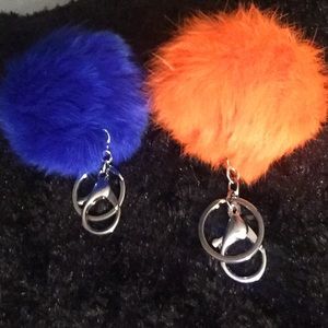 Fuzzy keychains 😊