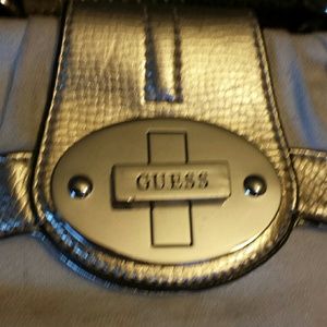 Cream and gold Guess handbag