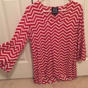 Chevron Escapada tunic/shirt
