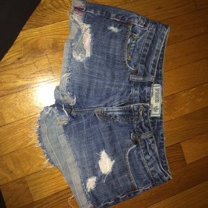 victorias secret pink denim shorts