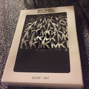 SOLD Michael Kors hat & scarf gift set