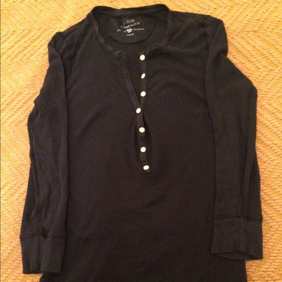 J. Crew vintage waffle three quarter sleeve