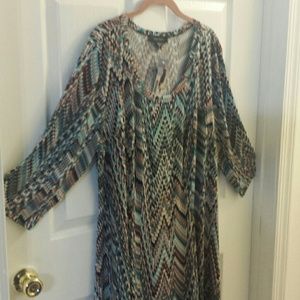 Karen Kane 3/4 sleeve print dress