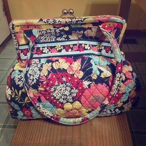 Vera Bradley Kisslock Alice Purse in Happy Snails