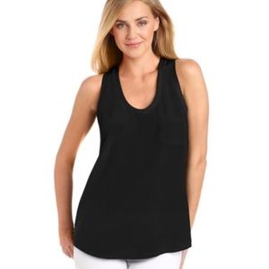 Joie black silk tank top